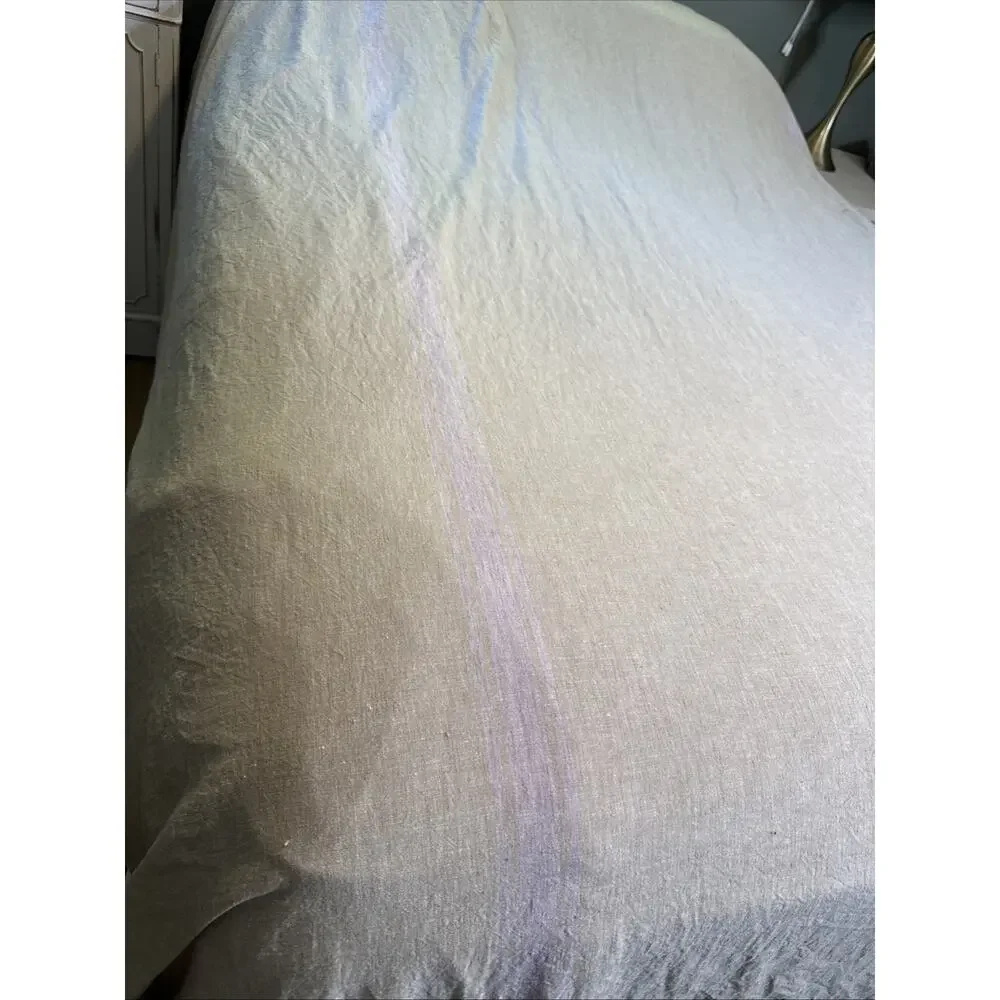 Restoration Hardware Baby & Child Duvet Cover Full Sz 80” x 86” Beige Lavender
